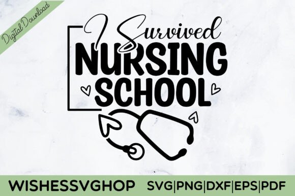 A Designer's Take on the 'I Survived Nursing School' Embroidery File