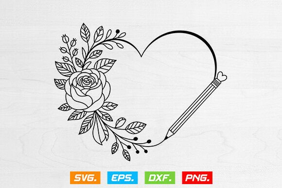 An Embroidered Heart for the First Day of School