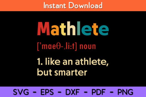 Mathlete Definition: A Humorous Niche Design for Modern Embroidery
