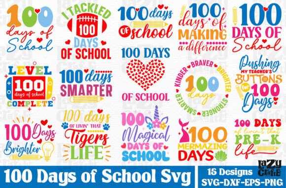 My Design Review of the 100 Days School SVG Bundle