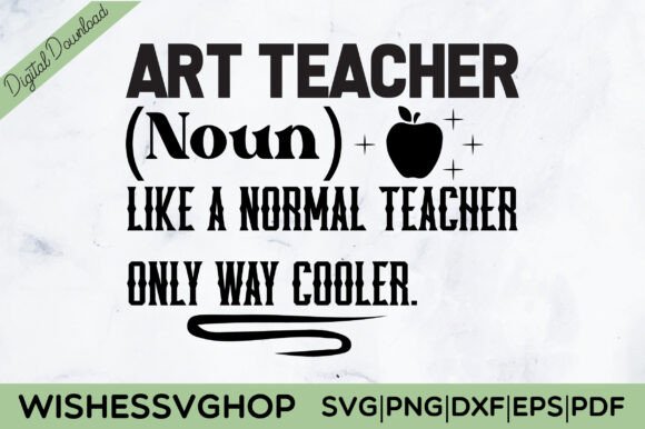 The “Art Teacher” Embroidery Design in Real Project Use